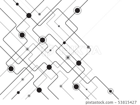 High tech technology geometric - Stock Illustration [53815427] - PIXTA