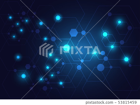 High tech technology geometric - Stock Illustration [53815459] - PIXTA