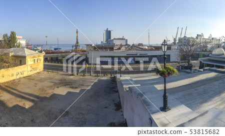 Early autumn at Odessa seaside Boulevard in Early autumn at Odessa seaside Boulevard in 53815682