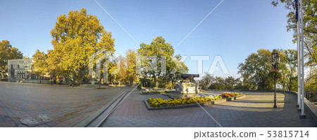 Early autumn at Odessa seaside Boulevard in 53815714