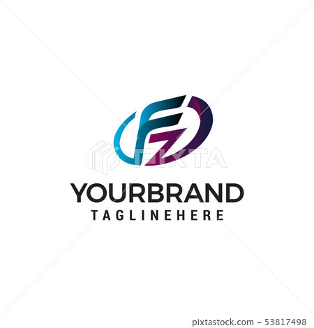 Initial Letter FZ Logo With Feather Gold And Silver Color, Simple And Clean  Design For Company Name. Vector Logo For Business And Company. Royalty Free  SVG, Cliparts, Vectors, and Stock Illustration. Image