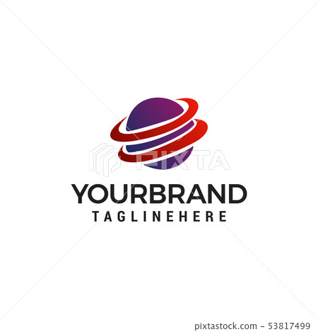 globe fast logo design concept template vector 53817499