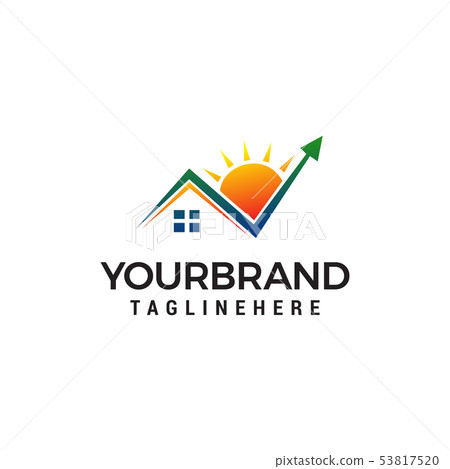 Check mark Home Logo design concept template Check mark Home Logo design concept template 53817520