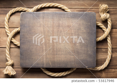 ship rope at wooden background texture ship rope at wooden background texture 53817946