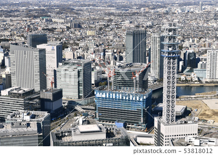 Yokohama cityscape of Japan Looking at Nissan Motor's global headquarters etc. = January 27, 2019 (Heisei 31) 53818012
