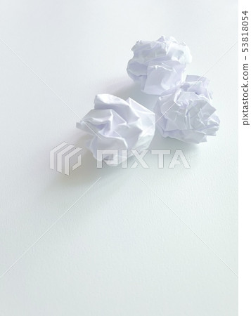 Stress spooky crumpled crumpled paper mistake frustrated 53818054