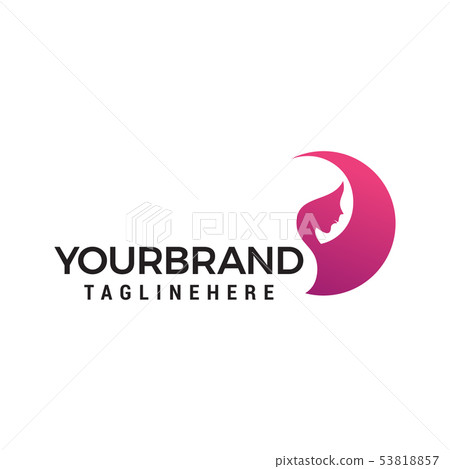 Women Face Beauty Logo Design Concept Template Stock Illustration 53818857 Pixta