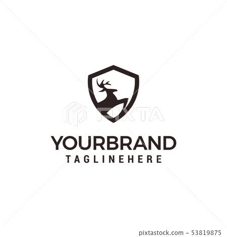 deer shield Logo Template vector illustration deer shield Logo Template vector illustration 53819875