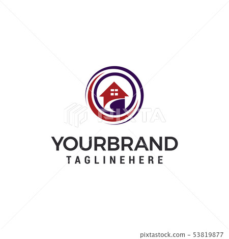 House circle Logo Template vector illustration House circle Logo Template vector illustration 53819877
