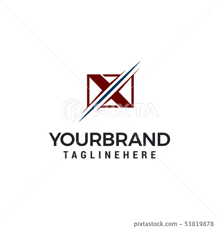 Letter X square Logo Template vector illustration 53819878