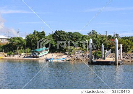 Iriomote Island's wharf seen from the boat - Okinawa travel 53820470
