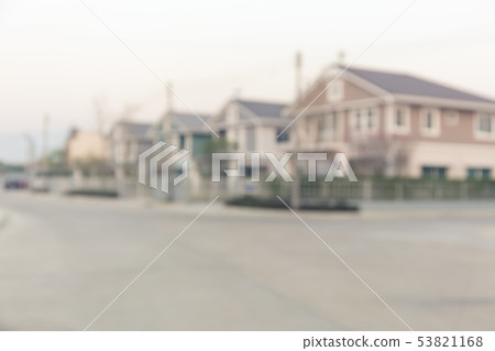 housing estate blurred 53821168
