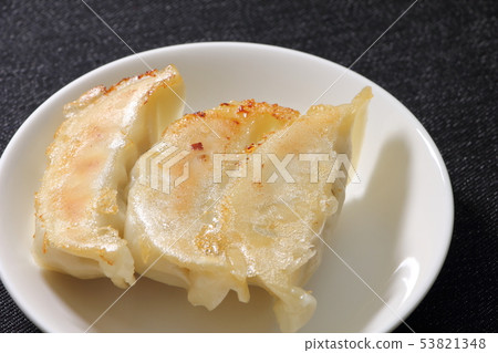 Grilled dumplings served with grilled surface on top. 53821348