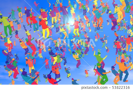 Colorful people Colorful people 53822316