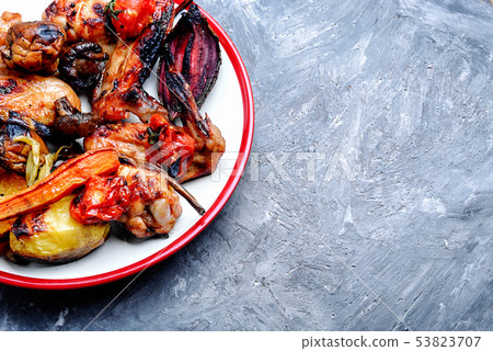 Roasted chicken wings Roasted chicken wings 53823707