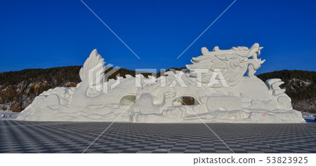 Ice and Snow Sculpture in Harbin, China Ice and Snow Sculpture in Harbin, China 53823925