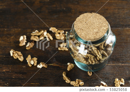 walnuts in a jar 53825058