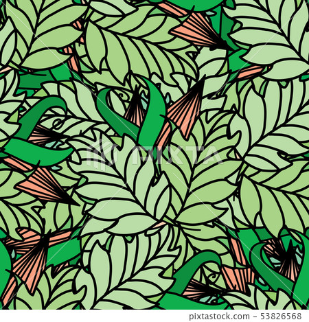 Decorative ornamental seamless summer pattern 53826568