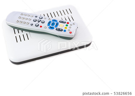 Stacked Remote and Receiver for Internet TV white 53826656