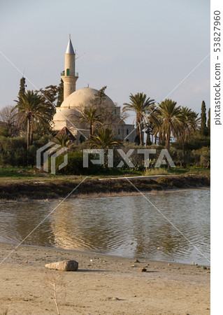 Hala Sultan Tekke on Larnaca salt-lake in Cyprus Hala Sultan Tekke on Larnaca salt-lake in Cyprus 53827960