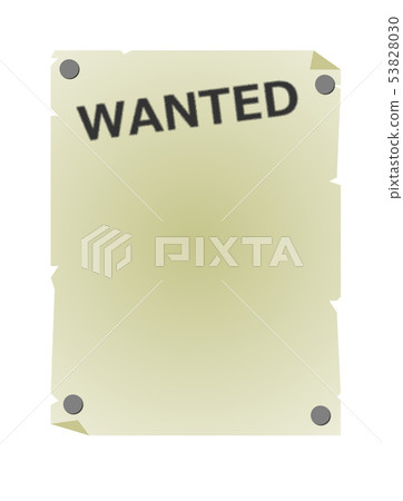 poster, WANTED, illustration 53828030