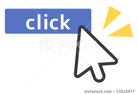 Illustration to click a button with the mouse Illustration to click a button with the mouse 53828977