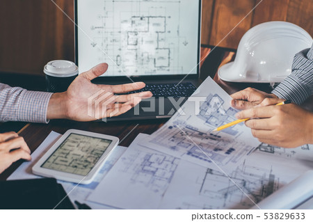 Construction engineering or architect discuss a 53829633