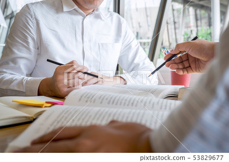 Tutor, learning, education, Group of teenager 53829677