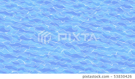 Sea waves seamless pattern. 53830426