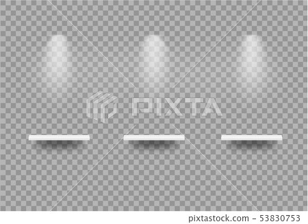 Mock up Realistic Empty Shelves for interior to 53830753