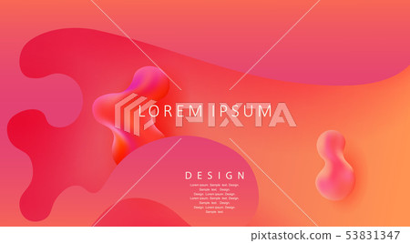 Bright orange abstract design with oval... - Stock Illustration ...