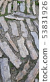 Street of Barcelona low view on old pavement  53831926
