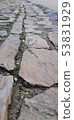Street of Barcelona low view on old pavement  53831929