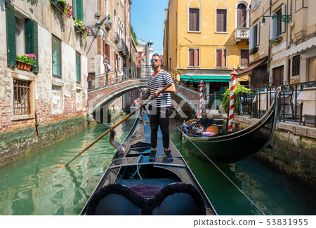 Gondolier in Venice Gondolier in Venice 53831955