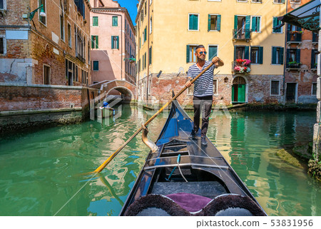 Gondolier in Italy Gondolier in Italy 53831956