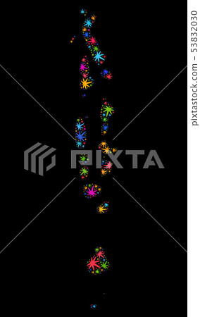 Mosaic Maldives Map of Colored Hemp Leaves Mosaic Maldives Map of Colored Hemp Leaves 53832030