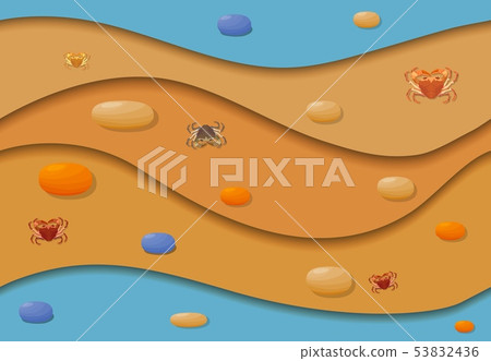 Seashore, warm sunny day.  53832436