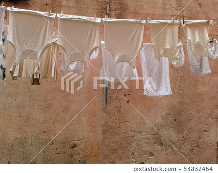 clothes hanging to dry in italian pictoresque clothes hanging to dry in italian pictoresque 53832464