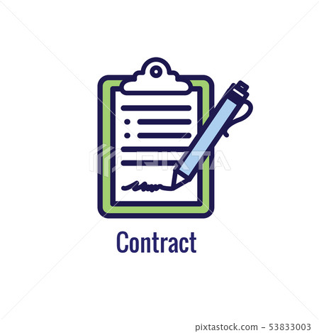 New Business Process Icon | Contract Signing phase 53833003