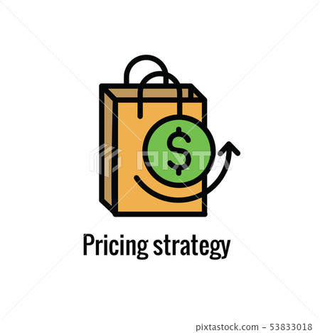 Competitive Pricing Icon Showing an aspect of - Stock Illustration ...