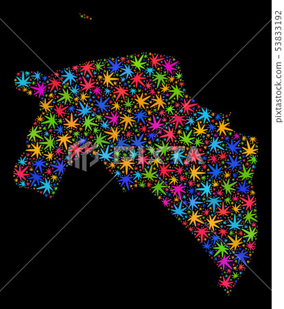 Mosaic Groningen Province Map of Multi-Colored Cannabis Leaves Mosaic Groningen Province Map of Multi-Colored Cannabis Leaves 53833192