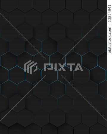 Abstract hexagonal background. 53834941