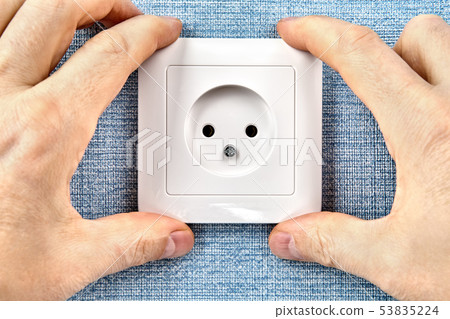 Installation of point of power in home electrical 53835224