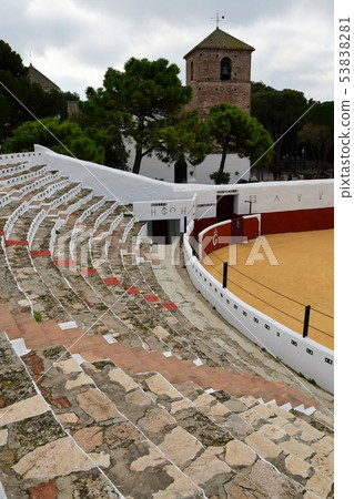 White village Mijas, the world's smallest bullring 53838281