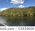 Autumn leaves and dam 4 53838606