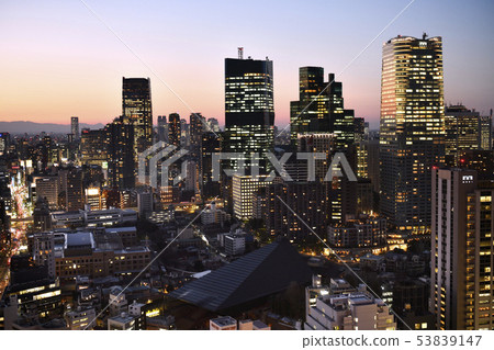 Tokyo cityscape in Japan We look at Roppongi skyscrapers and Shinjuku skyscrapers 53839147