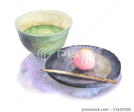 [Food] Japanese sweets and tea 53839306