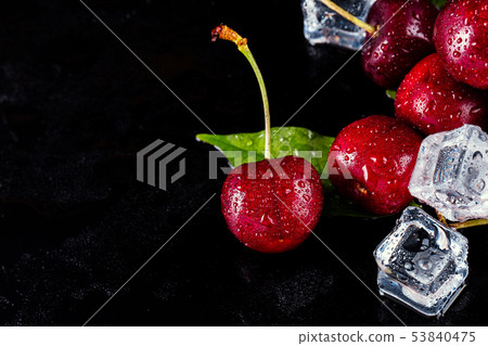 Fresh ripe cherries 53840475