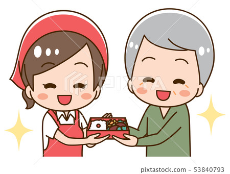 男子使用送貨上門午餐服務 男子使用送貨上門午餐服務 53840793