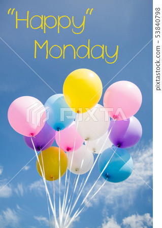 quote with colourful balloons quote with colourful balloons 53840798